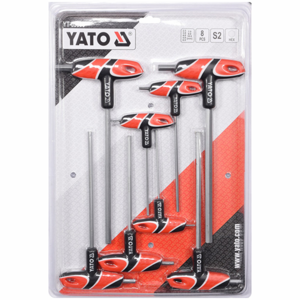 Yato Sada imbusových klíčů typ T 2,5-10mm 8 ks. (YT-05583)
