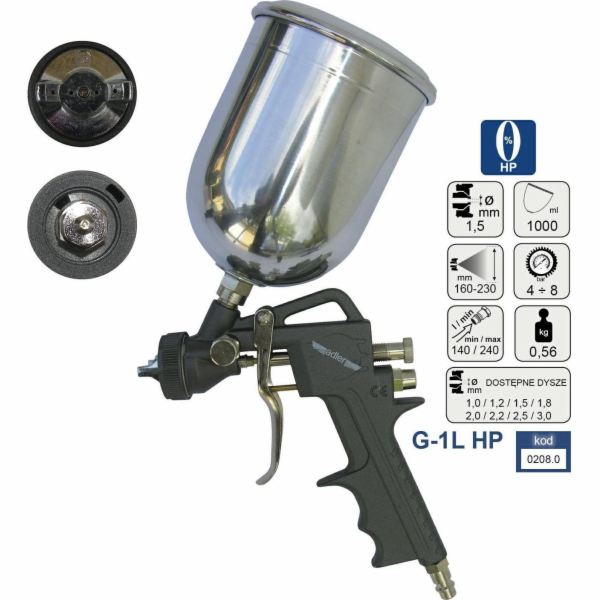 Adler GUN LAK.G. HP 1,5mm G-1L MAR0208.0
