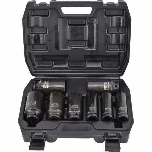 AWTools SADA ZÁSUVEK S DLOUHÝM NÁRAZEM 1/2 8 ks. AW38790BL