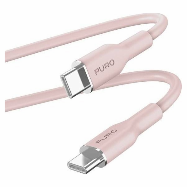 Puro USB-C – USB-C kabel USB-C 1,5 m růžový (PUR670)