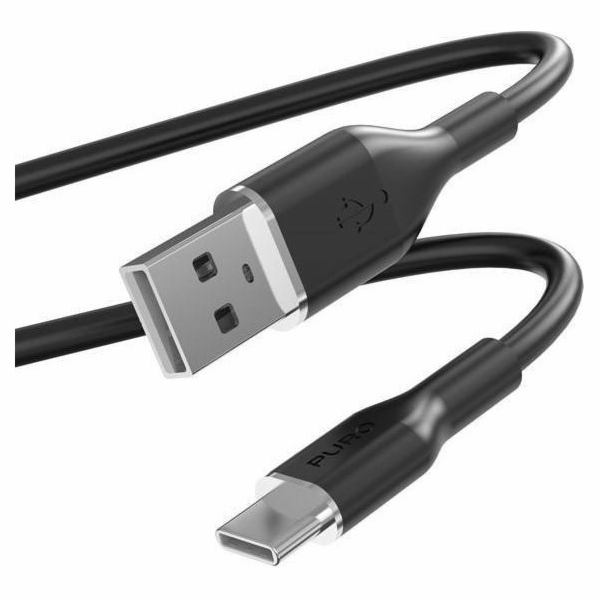 Puro USB-A – USB-C kabel USB 1,5 m černý (PUR675)