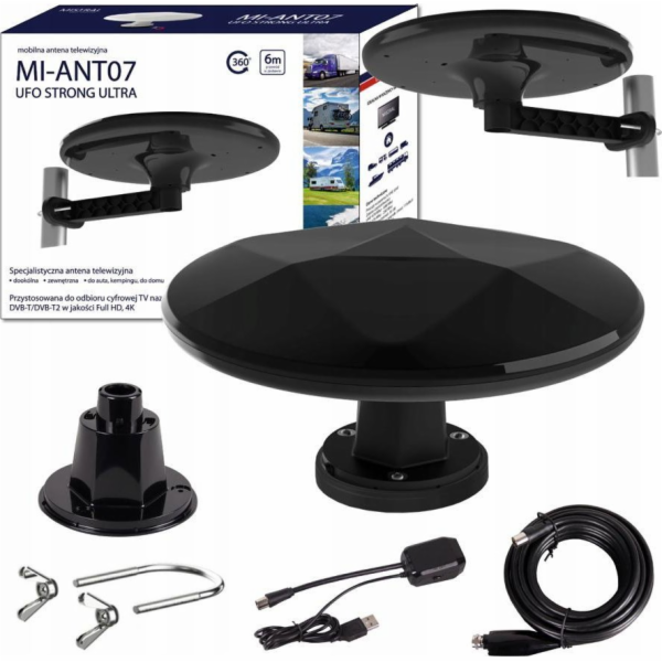 Mistral RTV anténa Mistral MI-ANT07 UFO DVB-T2 anténa - Č...