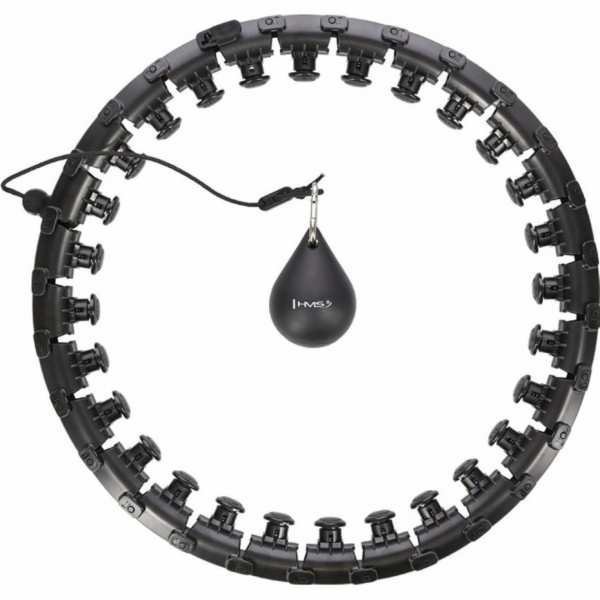 HMS HHW12 PLUS VELIKOST HULA HOP ČERNÁ S COPY A HMS HMOTN...