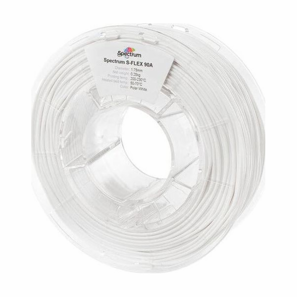 Spectrum Filament S-FLEX 90A Polar White 1,75 mm/0,25 kg