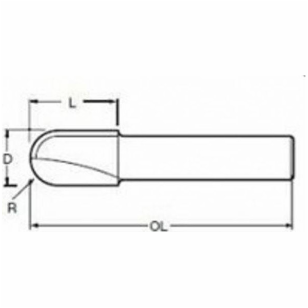 Makita U-Slot Fréza 8mm R=8 16x18mm