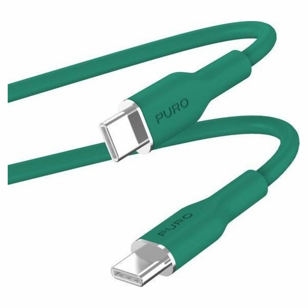 Puro USB-C – USB-C USB kabel 1,5 m zelený (PUR672)