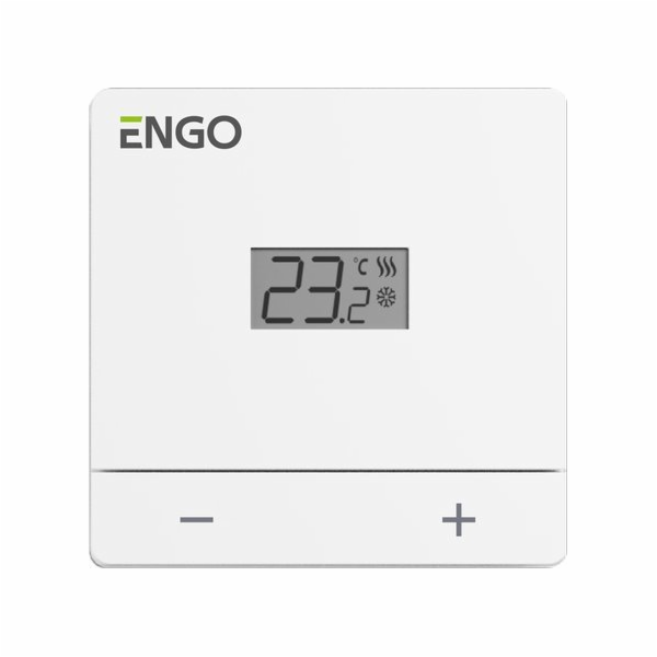 Engo Drátový regulátor teploty, bílý, síťový výkon 230V E...