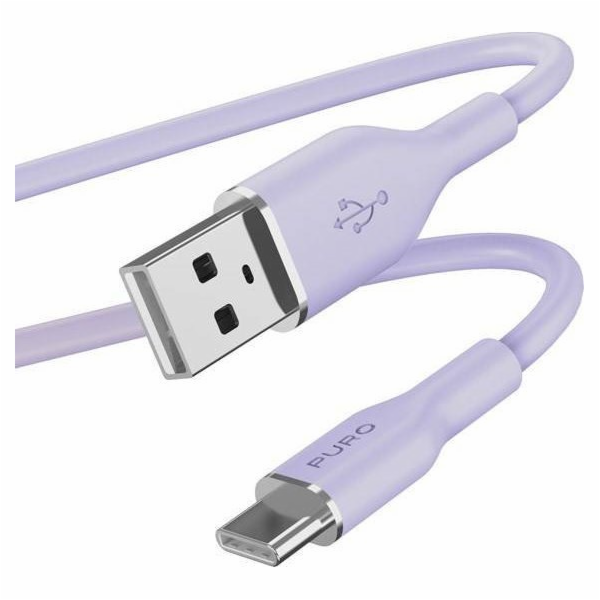 Puro USB-A – USB-C kabel USB 1,5 m fialový (PUR679)