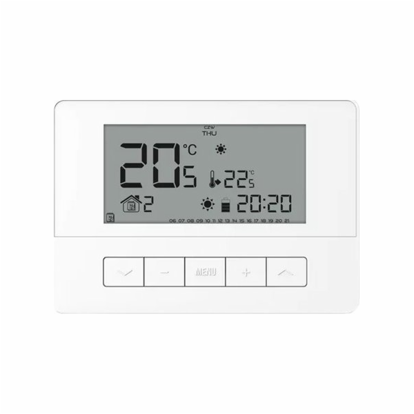 Tech T-4.1 drátový pokojový regulátor, bílý STT-4.1WH