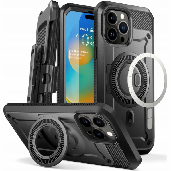 SUPCASE UB PRO MAG MAGSAFE IPHONE 15 PRO ČERNÝ
