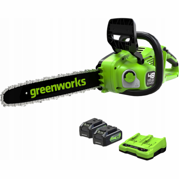 Greenworks řetězová pila 2x24 V Greenworks 36 cm sada GD2...