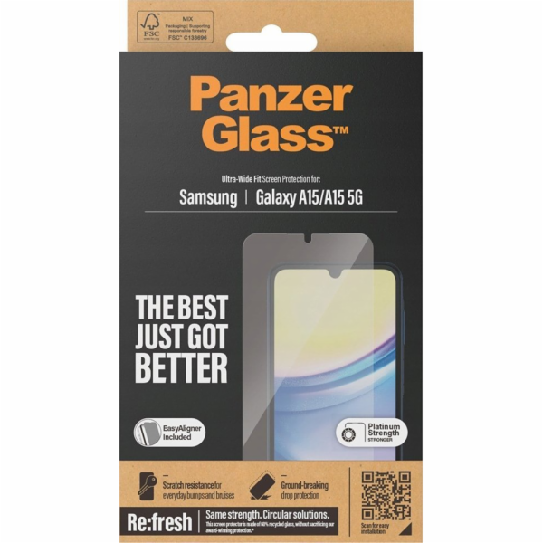 PanzerGlass  Ultra-Wide Fit Sam A15 / A15 5G Screen Prote...