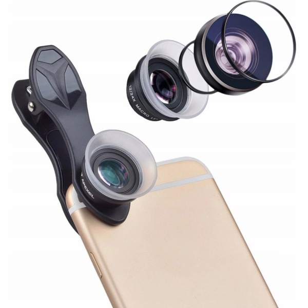 Objektiv Apexel Lens Macro Filter 2v1 12x 24x pro telefon...
