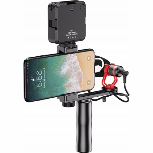 Apexel Mount Rukojeť Arm Grip 1/4 ISO pro telefon + mikro...