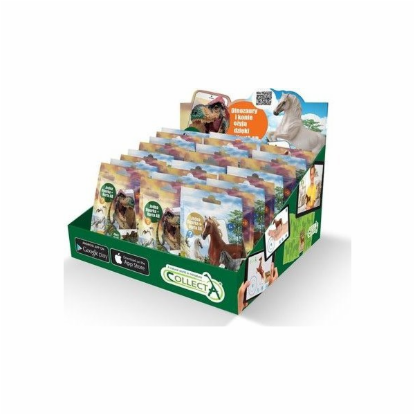 Collecta  AR MIX figurka DINOSAURŮ A KONÍ VE VÝSTAVNÍCH S...