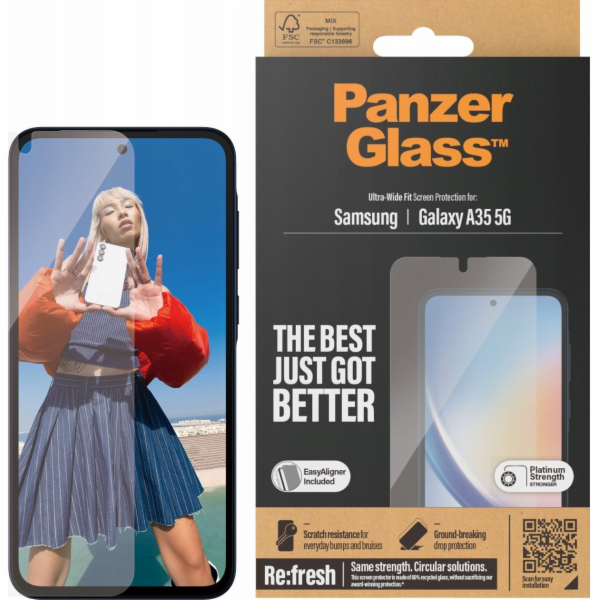 PanzerGlass  Ultra-Wide Fit Sam A35 5G A356 Ochrana obraz...