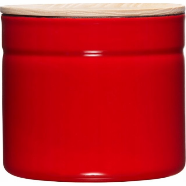 Riess  - Kuchyňská nádoba s dřevěným víkem 1,3l Fresh Tomato