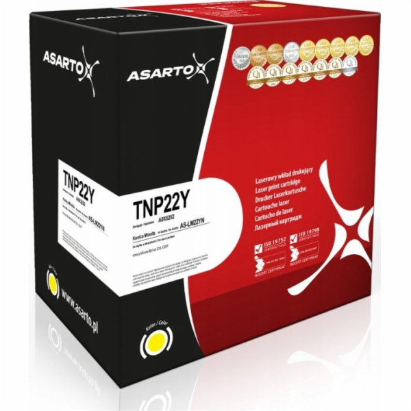 Asarto Toner pro Konica-Minolta TNP22Y | A0X5252 | 6000 s...
