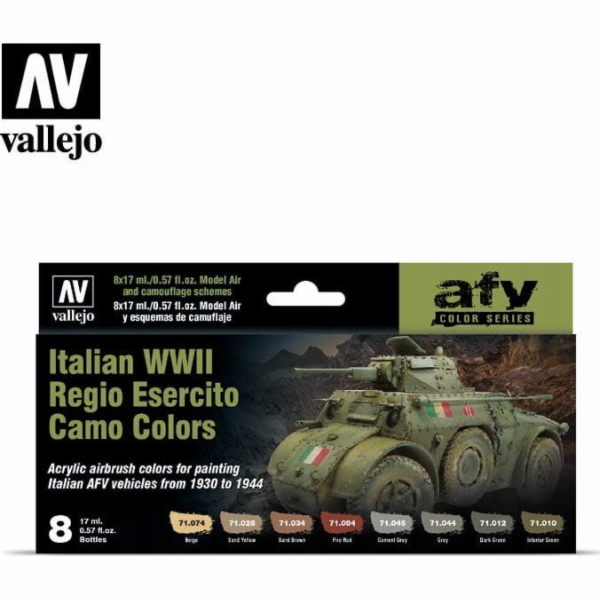 Vallejo : AFV - italský WWII Regio Esercito Ca 8x17