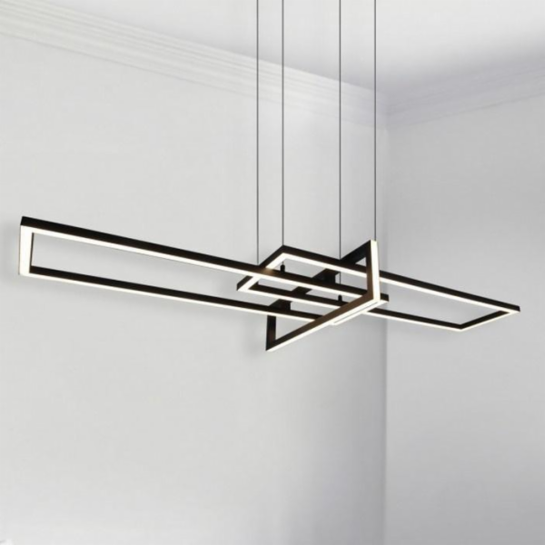 Závěsná lampa Trio Černá LED závěsná Salinas 320310332 rá...