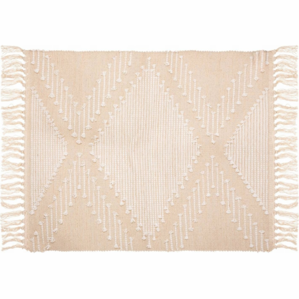 Koberec Atmosphera Beige Cot Sand, bavlna, boho, 60 x 90 cm