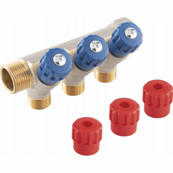 Ferro Sanitární rozdělovač 3/4x1/2, 4cest