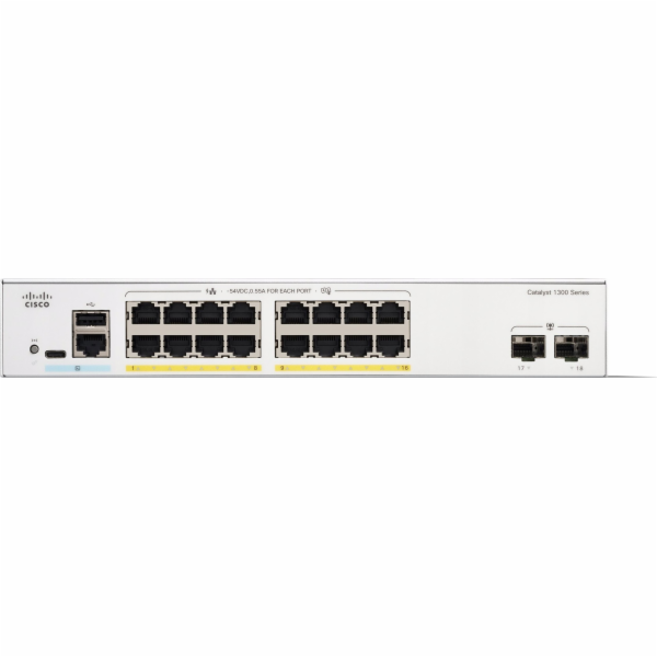 Cisco Switch Cisco C1300-16P-2G Spravovaná síťová propoje...