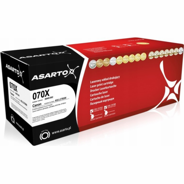 Toner Asarto pro Canon 070X | 5640C002 | 10,2 s. | černý