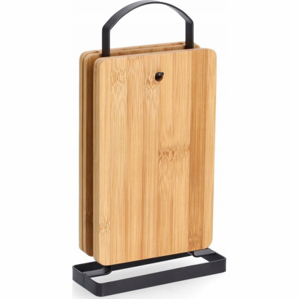 Prkénko Zeller s bambusovou rukojetí, 2 ks. se stojanem