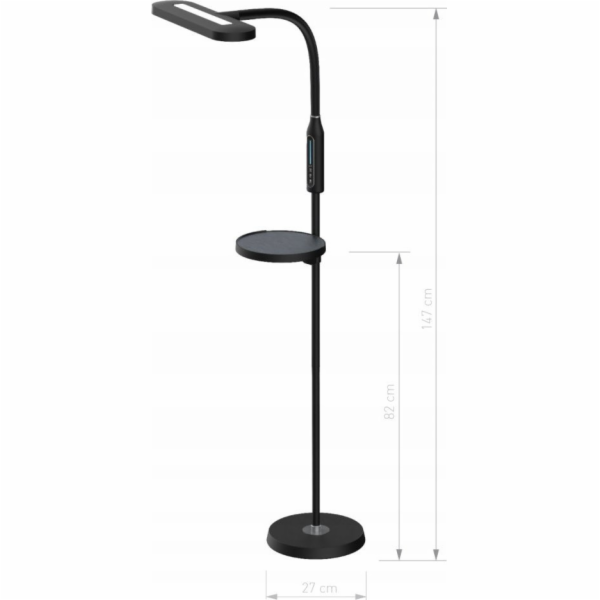Stojací lampa Tiross TIROSS LED STOJNÍ LAMPA 15W 900lm