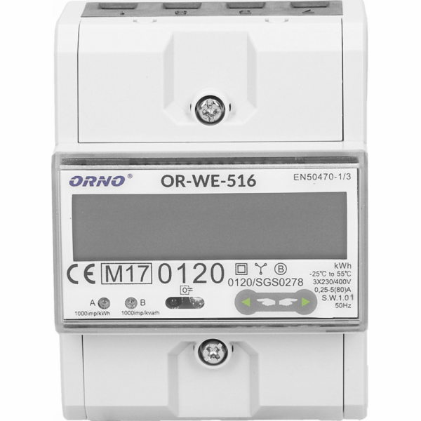 Orno elektroměr OR-WE-516 3fázový port RS-485 Din TH-35mm...