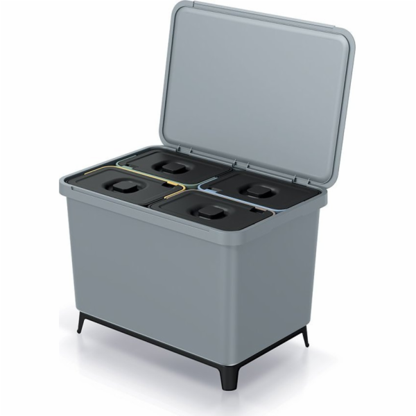 Prosperplast odpadkový koš na třídění, šedý (NKS60W4-429U)