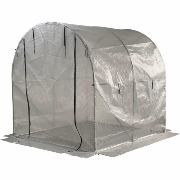 Saska Garden SKLENÍK ZAHRADNÍ TUNEL 200x200x200CM BÍLÝ