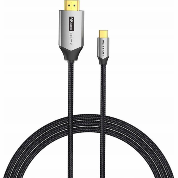 USB-C do HDMI 2.0 cable Vention CRBBH 2m, 4K 60Hz (black)