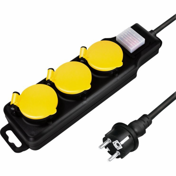LogiLink přepěťová přepěťová lišta, 3 zásuvky, 1,5 m, čer...