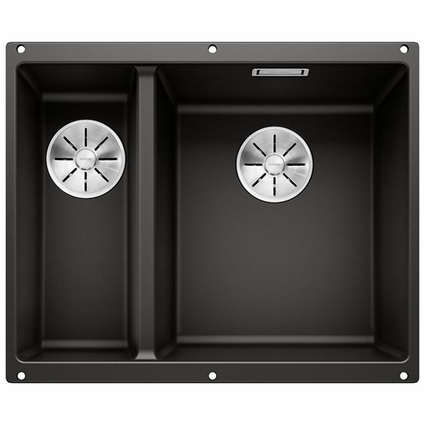 Blanco Subline 340/160-U Silgranit černý dřez se zástrčko...
