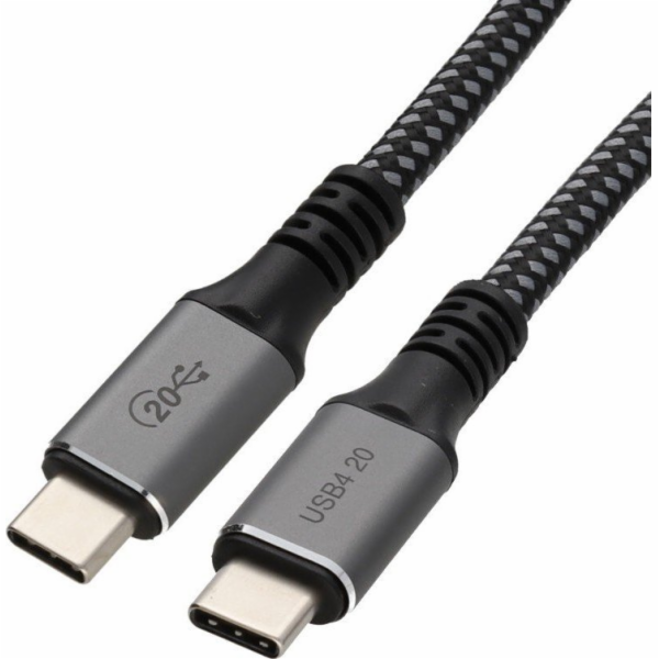 Spacetronik USB-C – USB-B kabel USB 1 m šedý (5903031031041)