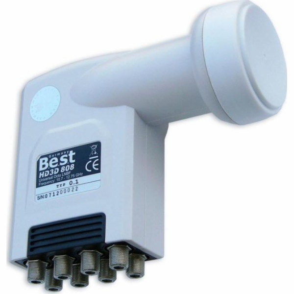 Best LNB Octo HD3D 808 satelitní konvertor 0,1dB