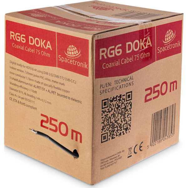 Spacetronik Kabel Anténní kabel RG6 Spacetronik DOKA PE 4...