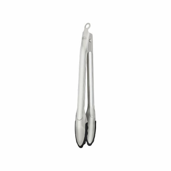 Gurmánské kleště, 32 cm, stříbrná nerezová ocel