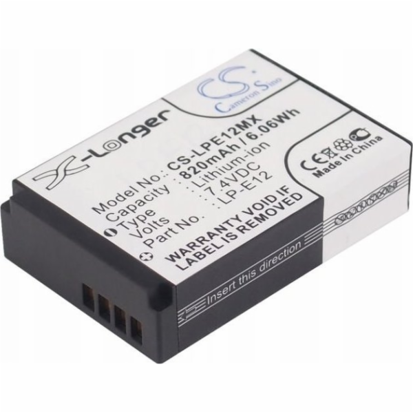 Cameron Sino dobíjecí baterie typ Lp-e12 / Lc-e12 pro Can...