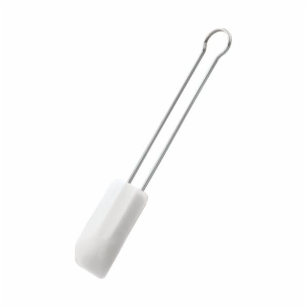 Škrabka na pánev Rosle 26 cm silikon/RVS bílá