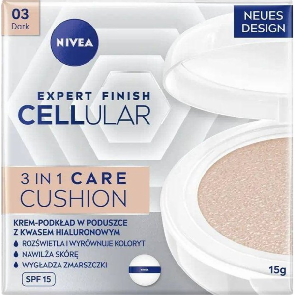 Nivea Expert Finish Cellular 3v1 Care Cushion Cream-Found...