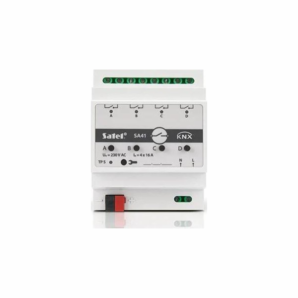 Satel SATEL KNX 4-kanálový spínací aktor KNX-SA41
