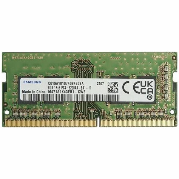 Paměť notebooku Samsung SODIMM, DDR4, 8 GB, 3200 MHz, CL2...
