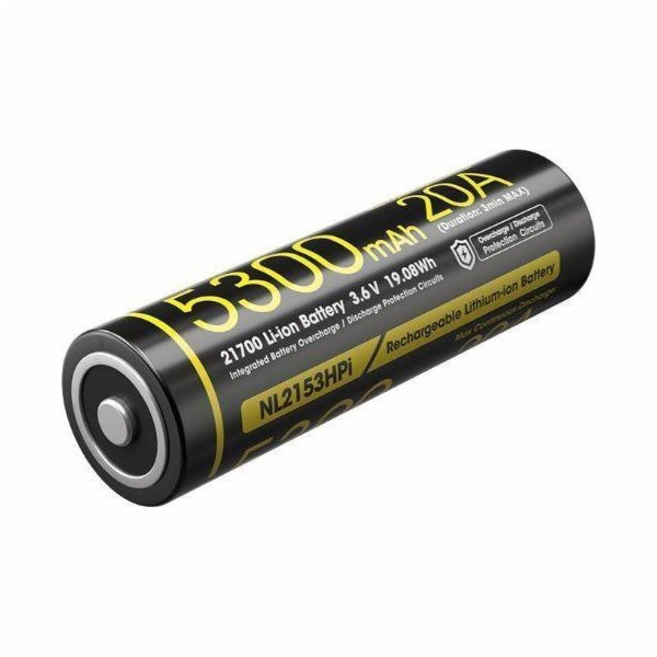 Nitecore BATERIE RECH. LI-ION 3,6V/NL2153HPI (5300MAH) NI...