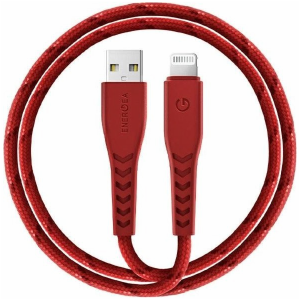 Energea USB-A - Lightning USB kabel 1,5 m červený (CBL-NF...