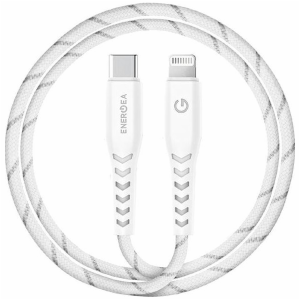 Energea USB-C – Lightning USB kabel 1,5 m bílý (CBL-NFCL-...