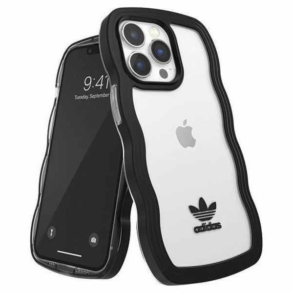 Adidas OR Wavy Case iPhone 13 Pro /13 6.1 černá-průhledná...