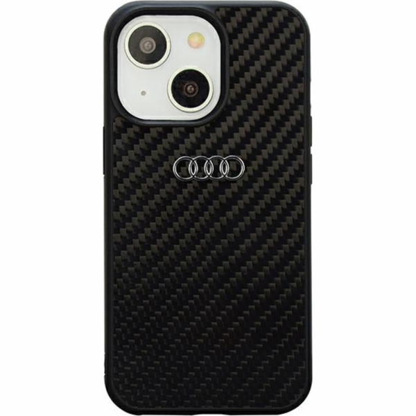 Audi Carbon Fiber iPhone 14 6.1 černo/černý pevný obal AU...
